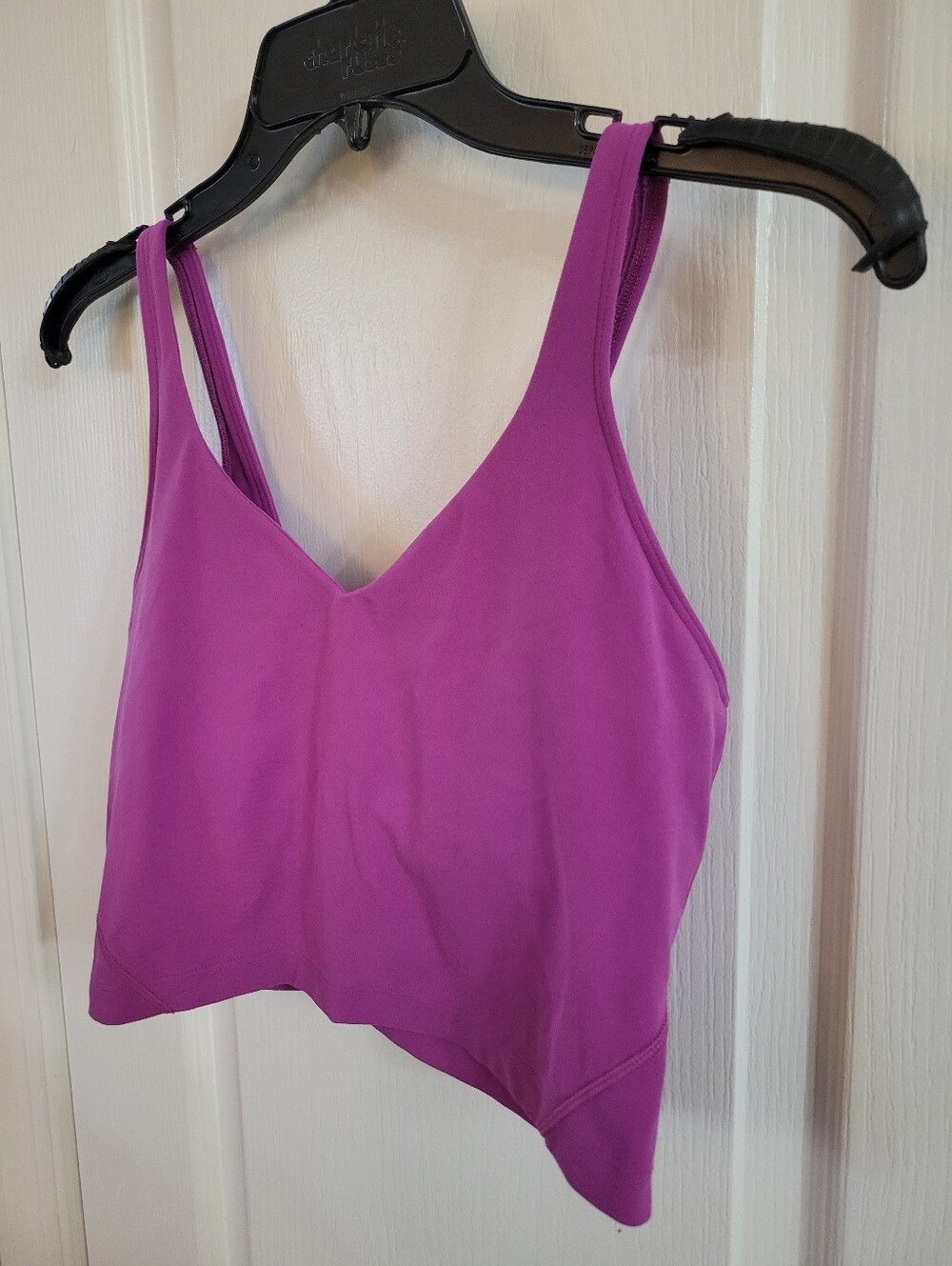 Lululemon Align Crop Tank Top Vivid Plum Purple Light Support A/B Cup Size 8 - Picture 3 of 8
